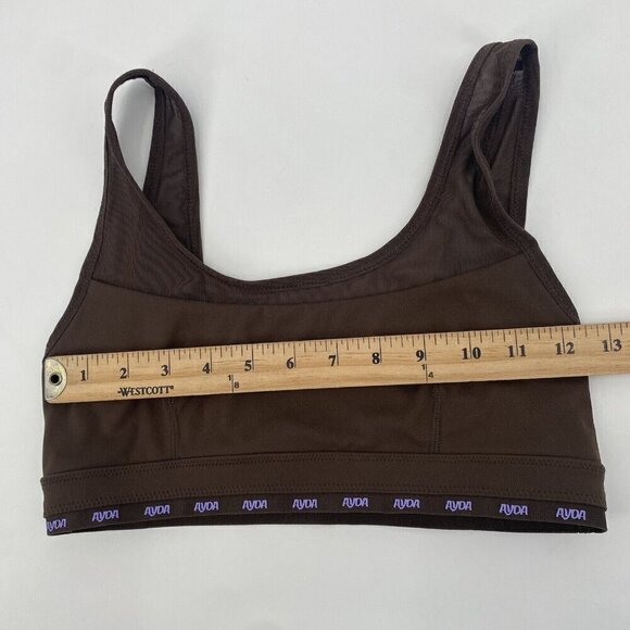 Ayda Women’s Size Small The Gwen Mesh Brown Sports Bra - Picture 5 of 7